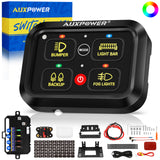 Auxpower 4 Gang RGB Multi-function Switch Panel with 3 Lighting Modes