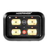 Auxpower 4 Gang RGB Multi-function Switch Panel with 3 Lighting Modes