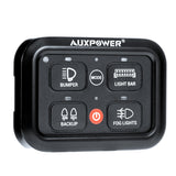 Auxpower 4 Gang RGB Multi-function Switch Panel with 3 Lighting Modes
