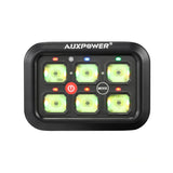 Auxpower 6 Gang RGB Multi-function Switch Panel with 3 Lighting Modes