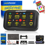 Auxpower 8 Gang RGB Switch Panel Offroad With APP Remote Control