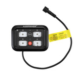 Auxpower 4 Gang RGB Multi-function Switch Panel with 3 Lighting Modes